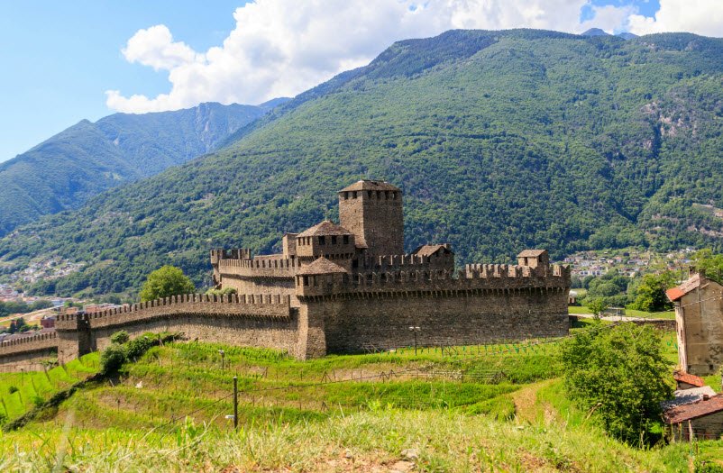 Castello di Sasso Corbaro, Bellinzona, Switzerland, Switzerland